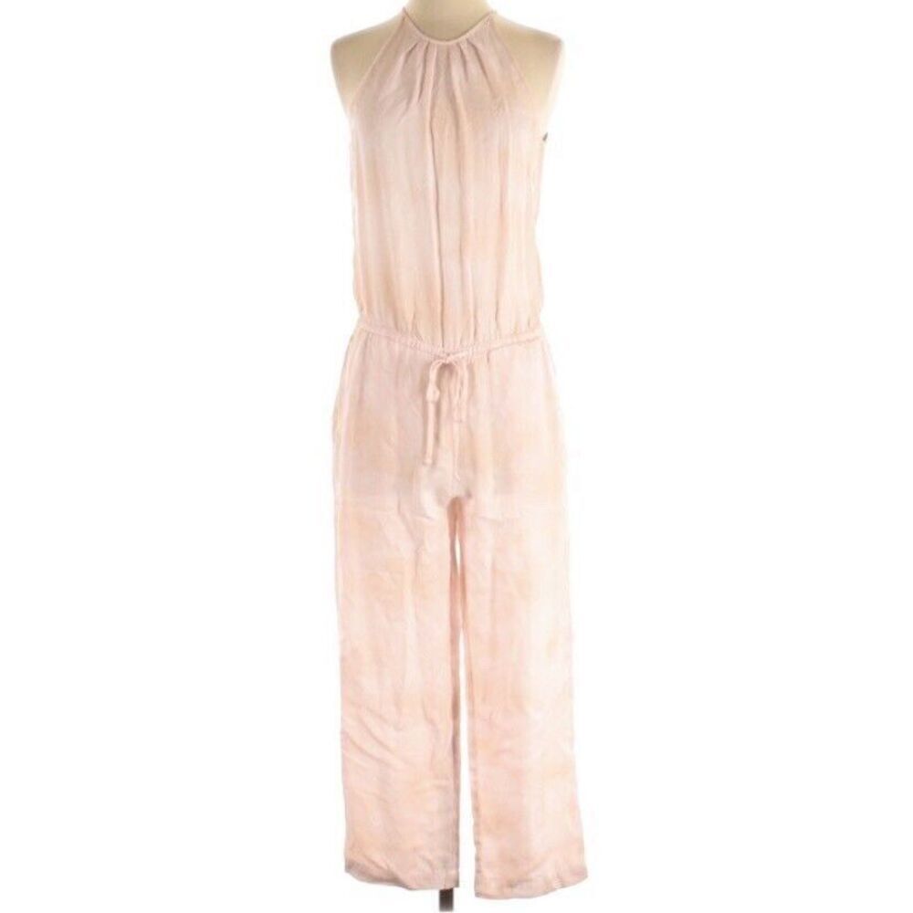 ✨Cloth And Stone Pink Halter Jumpsuit Size M ANTHROPOLOGIE✨